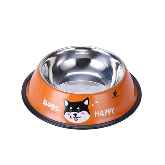 Jay's Pet Shop™ Cartoon Dog Stainless Steel Bowl